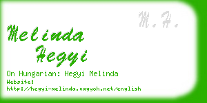 melinda hegyi business card